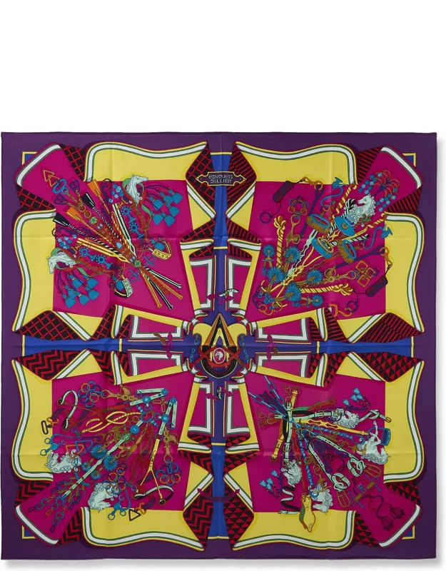 Bouquets Sellier Silk Scarf