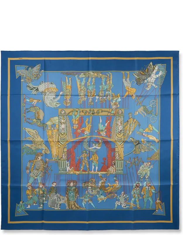 Le Temps Des Marionnettes Silk Scarf