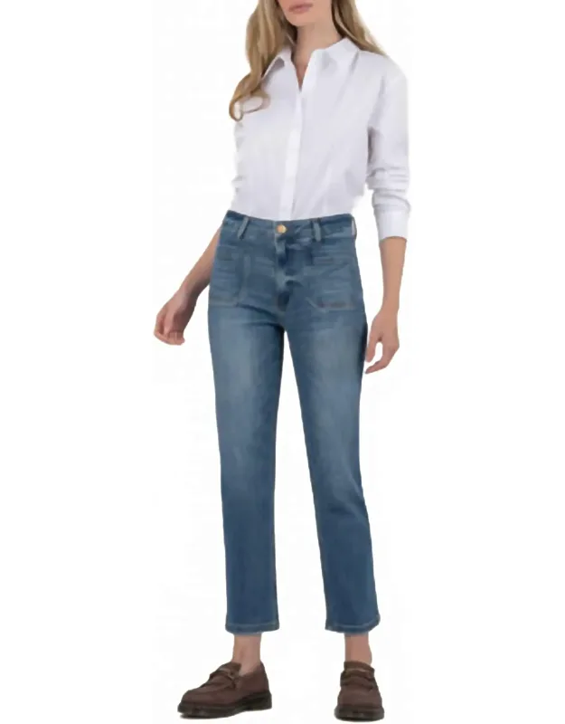High Rise Straight Leg Jeans