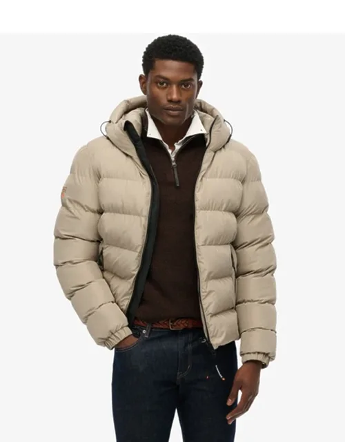 Hooded Sports Puffer Jacket