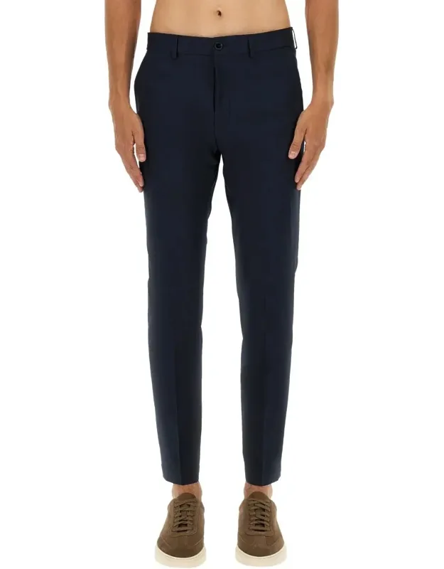 Slim Fit Pants 88% Cotton 9% Silk