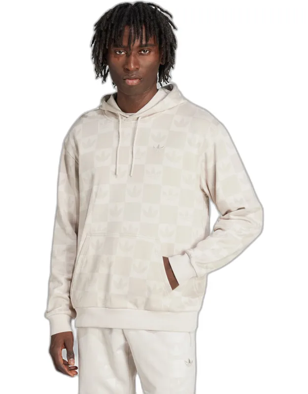 Monogram All Over Print Loose Hoodie