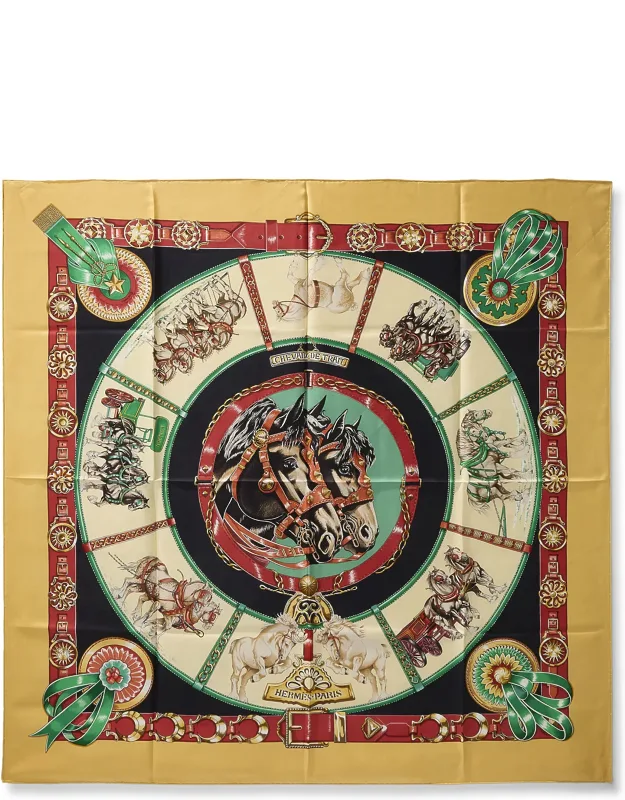 Chevaux De Trait Silk Scarf