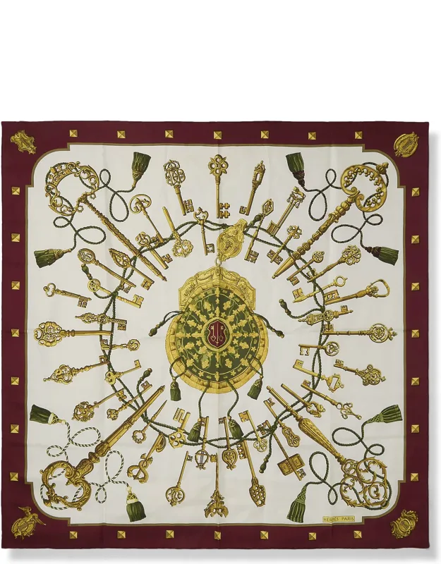 'les Clés Silk Scarf 90'