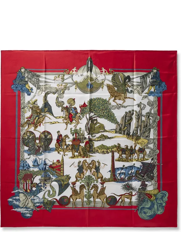 'au Fil De La Soie Silk Scarf 90'