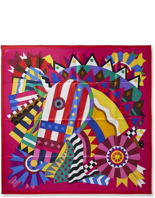 Hermès 'cheval De Fete' Silk Scarf 90