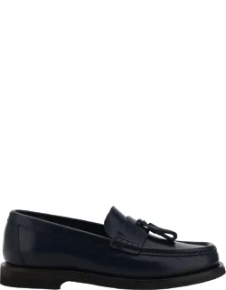Loafers With Tassel Detail And Block Heel