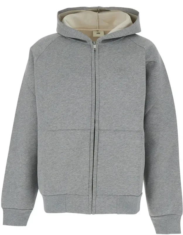 Hoodie With Dropped Shoulders In Neoprene