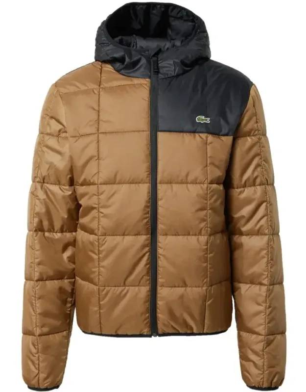 Waterproof Colour-block Puffer Jacket