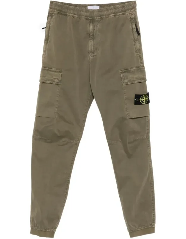 Logo Cotton Cargo Trousers
