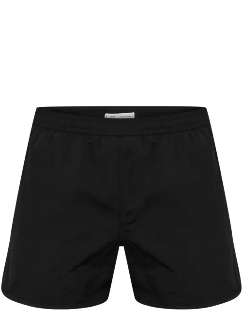 Swim Shorts With Logo Plaque Detail