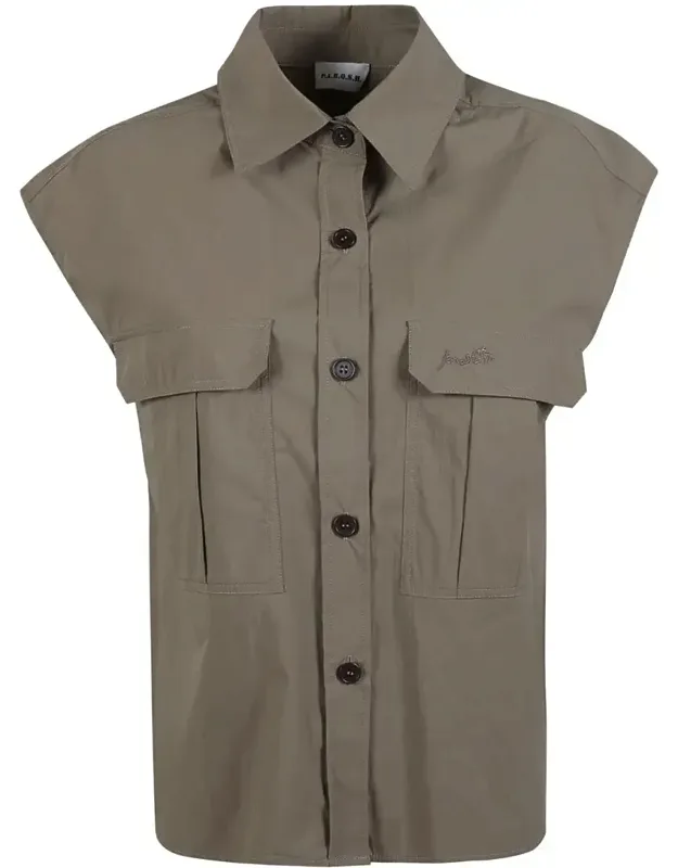 Relaxed Fit Shirt With Button-down Front