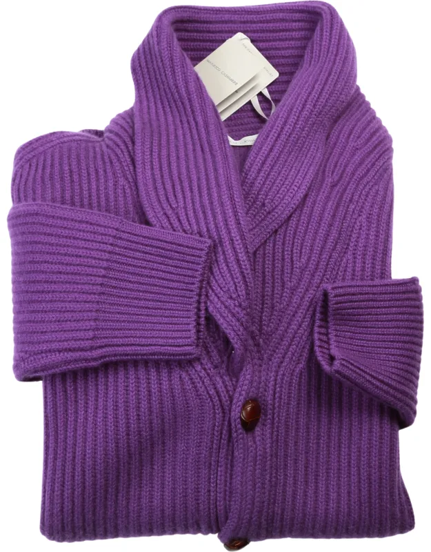 Cashmere Knit Button Down Cardigan