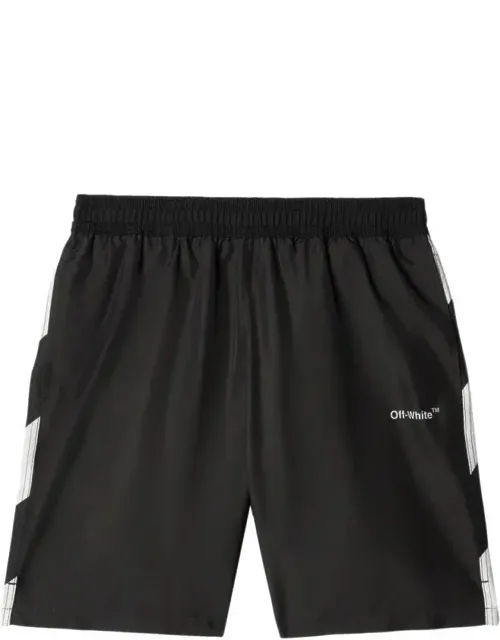 Diagonal Logo Surfer Swim Shorts