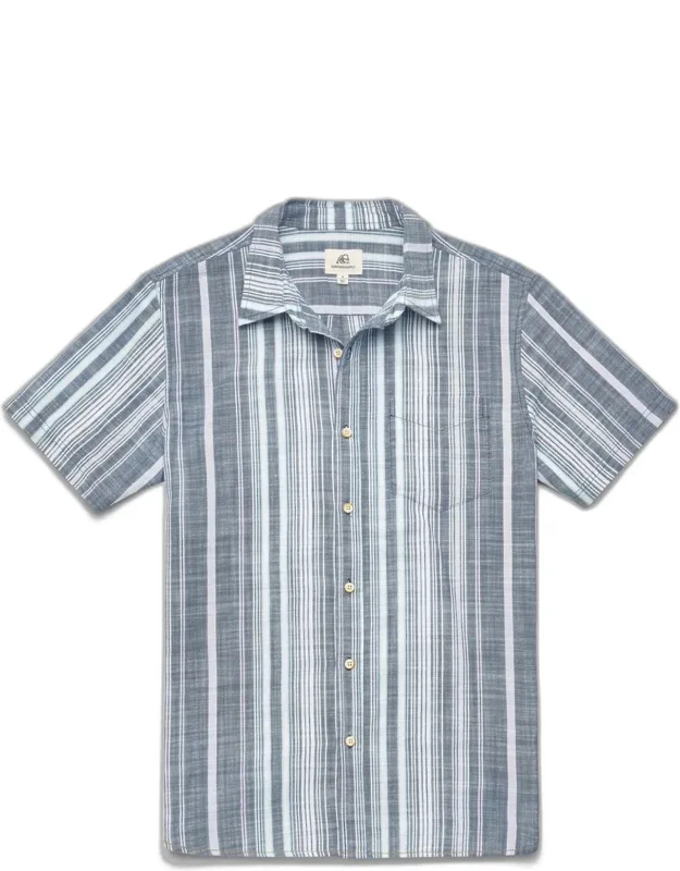 Joey Vertical Stripe Slub Shirt