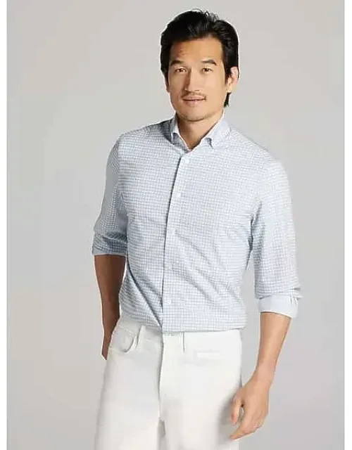 Modern Fit Small Check Dress Shirt