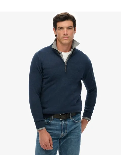 Essentials Cotton Half Zip Jumper