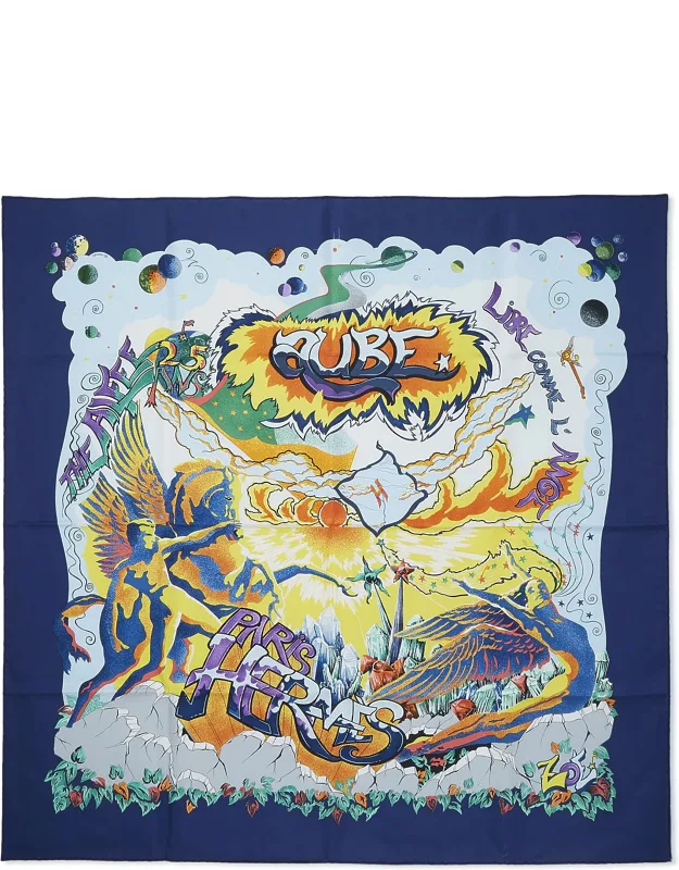 'alfee Aube Libre Comme L'ange' Silk Scarf 90'
