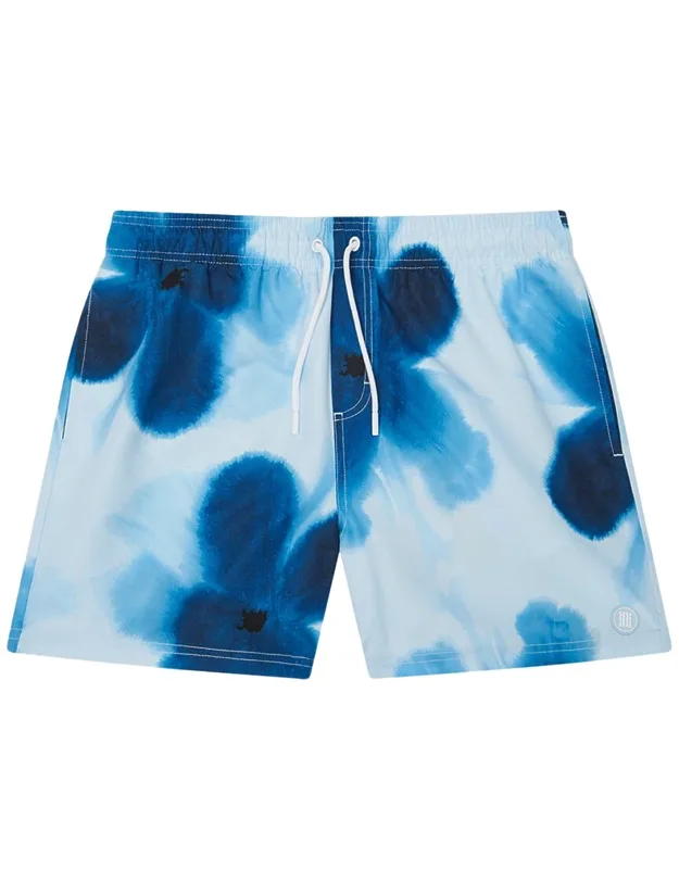 Large Floral Printed Swim Shorts