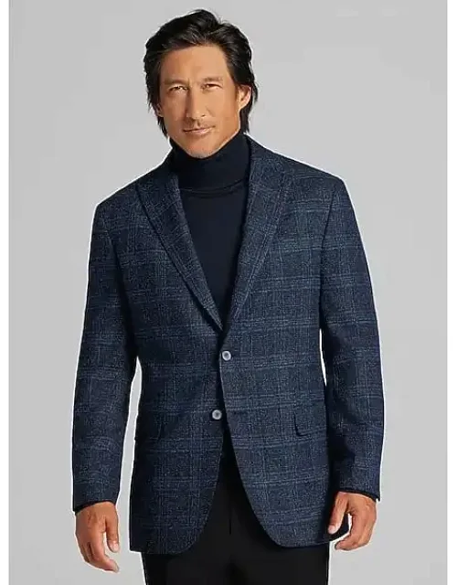 Joseph Abboud Big & Tall Modern Fit Plaid Sport Coat With Sustainable Style And Added Stretch