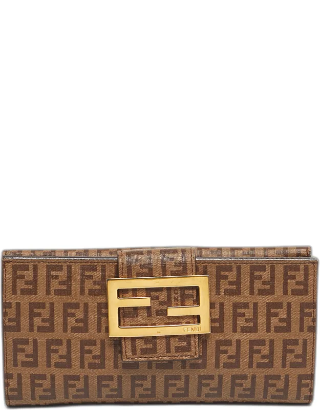 Zuchinno Coated Canvas Forever Flap Continental Wallet