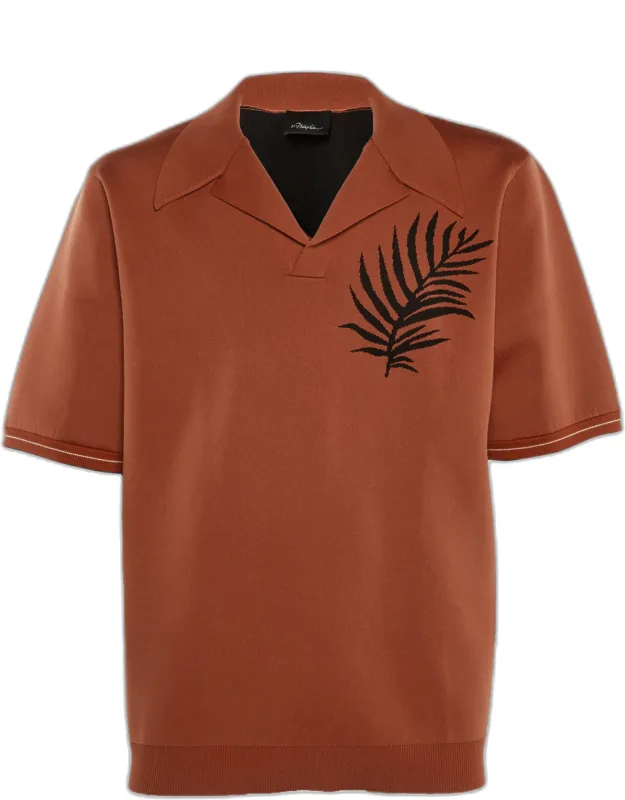 Patterned Stretch Knit Shirt