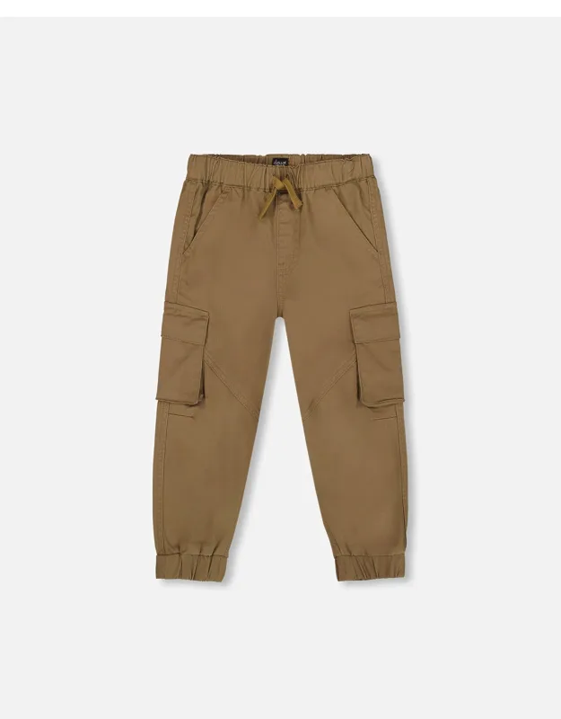 Twill Jogger Cargo Pants