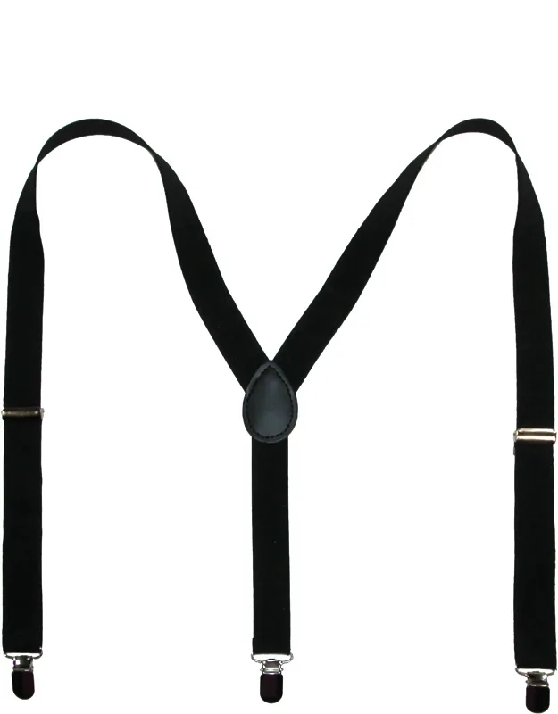 Elastic Solid Clip-end Suspenders