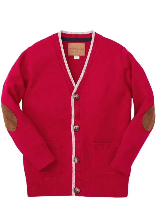 Tipped Cardigan Sweater