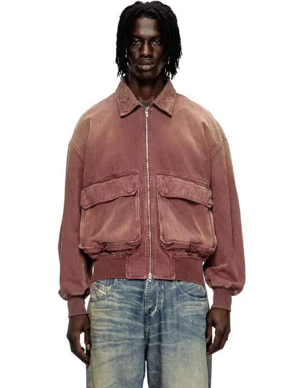 Jacket In Herringbone Denim