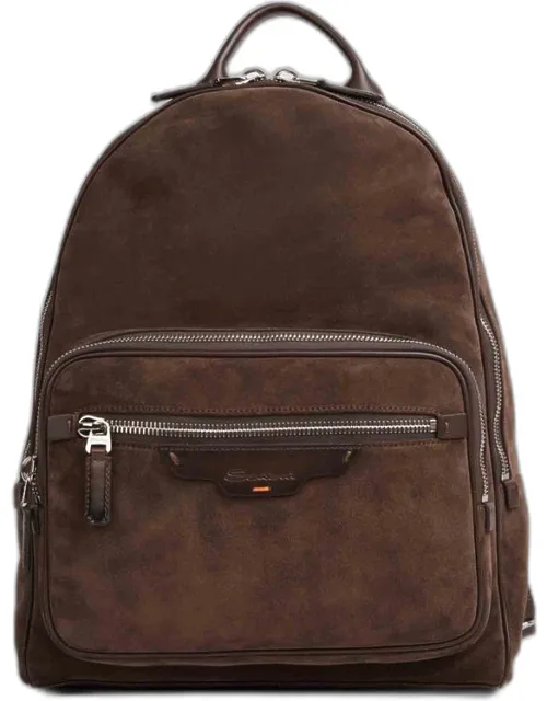 Suede Leather Backpack