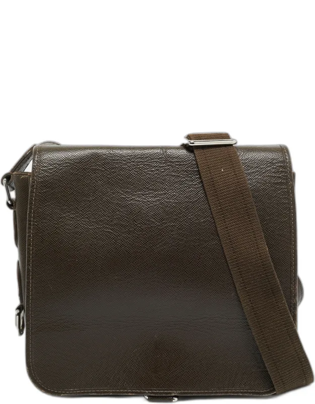 Grizzli Taiga Leather Andrei Messenger Bag