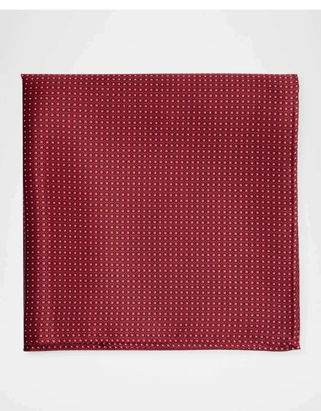 Micro-geometric Silk Pocket Square