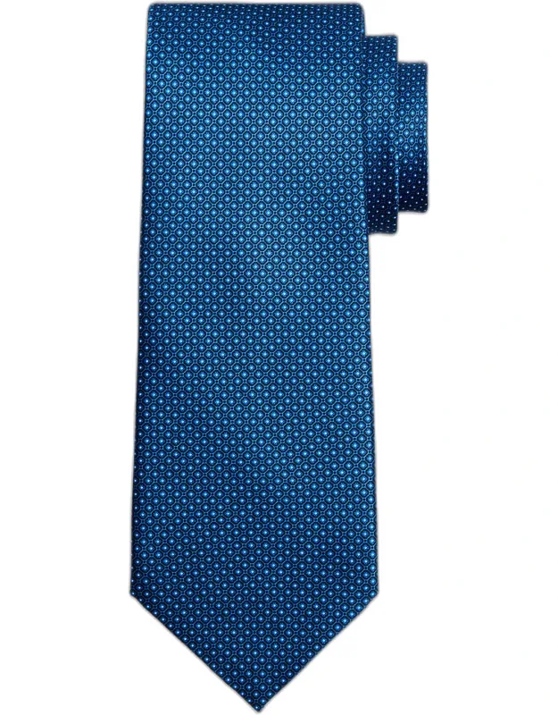 Micro-medallion Silk Tie