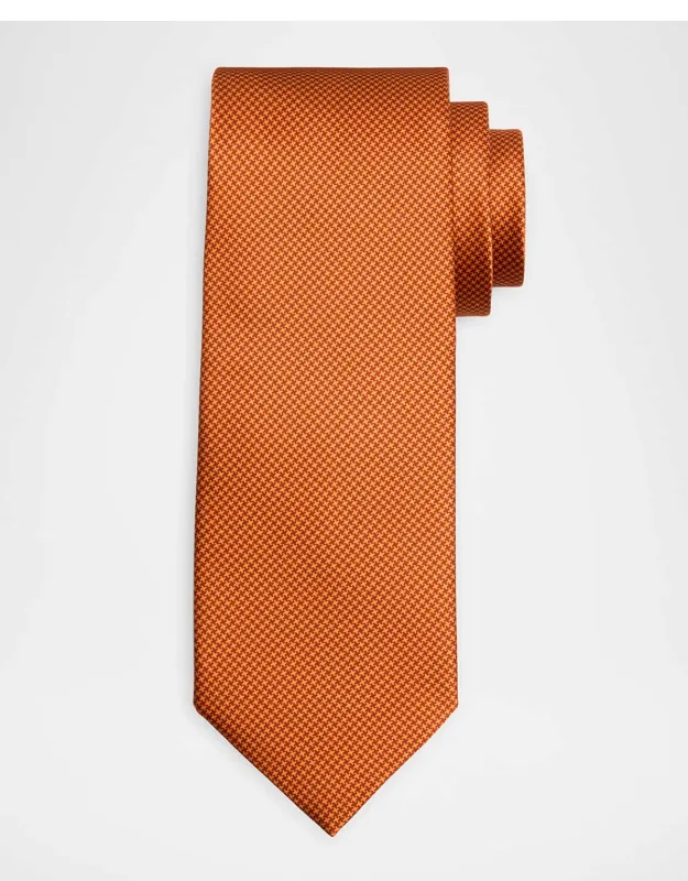 Micro-houndstooth Silk-blend Tie