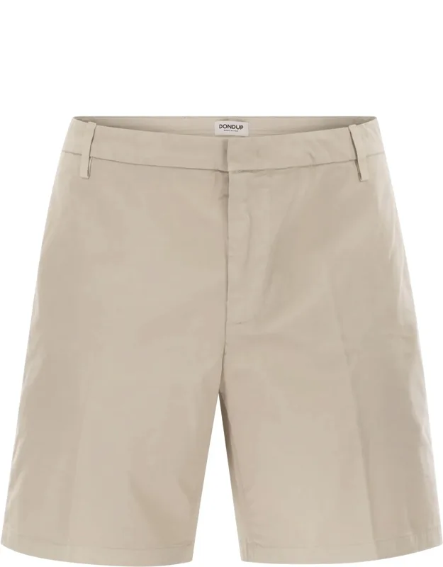 Cotton Gabardine Bermuda Shorts