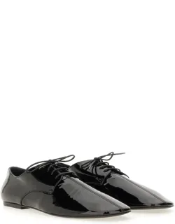 Patent Leather Lace-up Shoes
