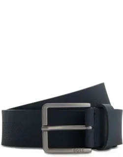 Italian-leather Belt With Perforated Pattern