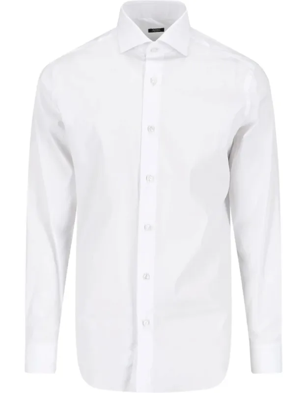Classic Shirt, Cotton, Pointed Collar