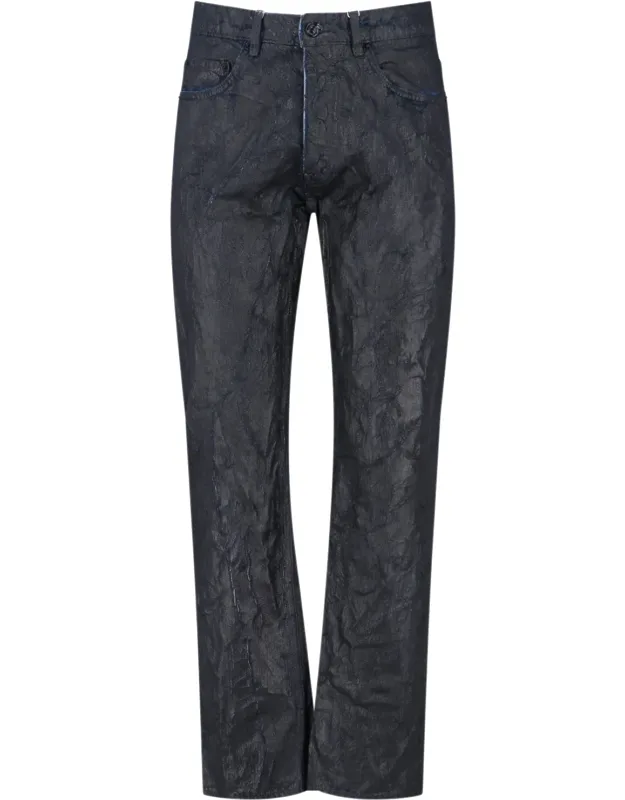 Straight Waxed Jeans