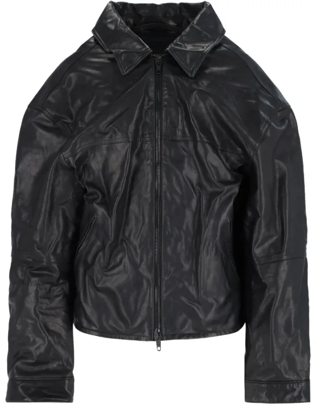 Leather Zip Jacket