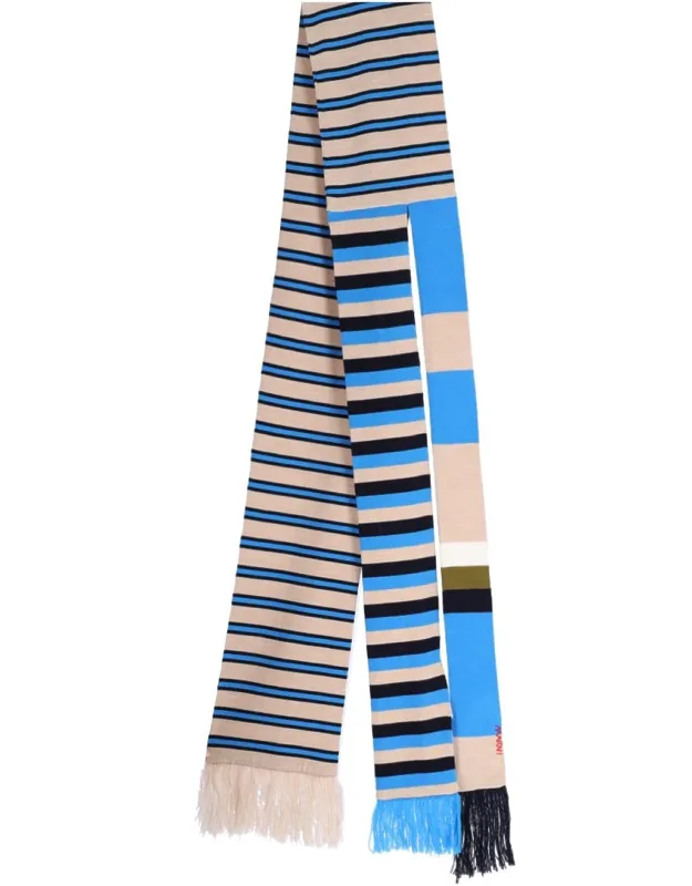 Striped Virgin Wool Scarf