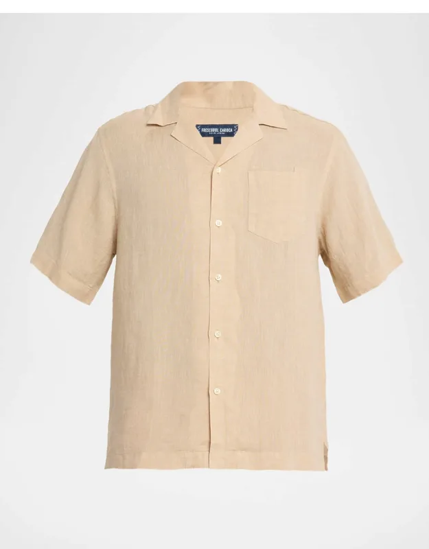 Angelo Linen Pocket Camp Shirt
