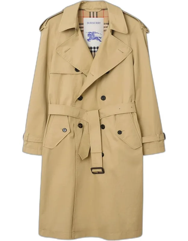 Mid-length Gabardine Trench Coat