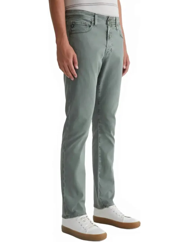 Sueded Slim Straight Jeans