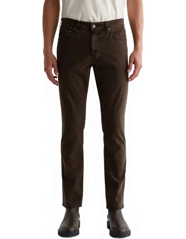 Sueded Slim Straight Jeans