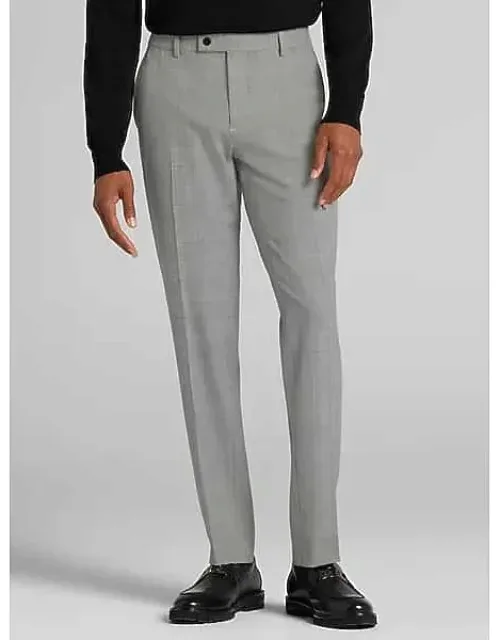 Skinny Fit Plaid Suit Separates Pants