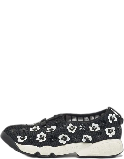 Mesh Fusion Floral Embellished Sneakers