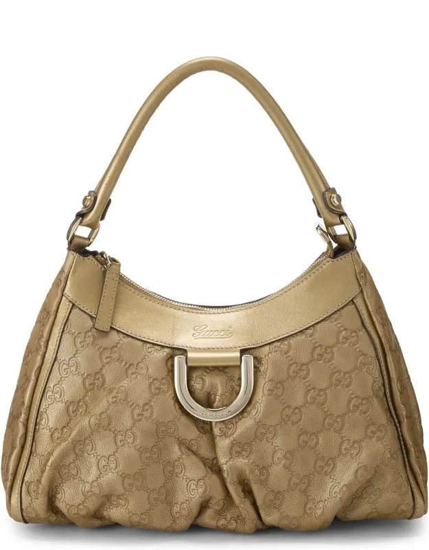 Gold D-ring Abbey Shoulder Bag