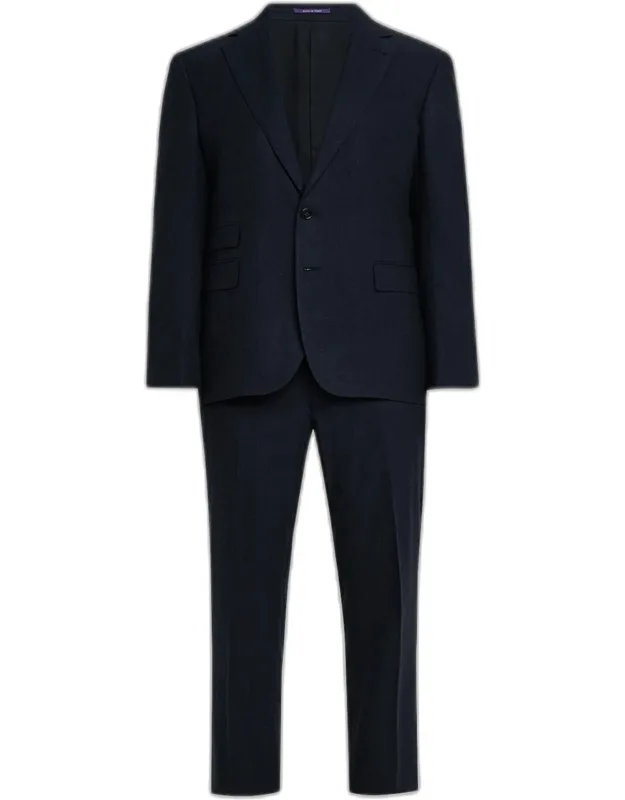 Tonal Glen Check Slim Two-piece Suit